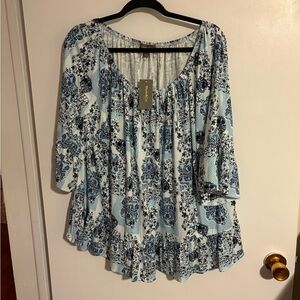 Style and Company plus size floral top